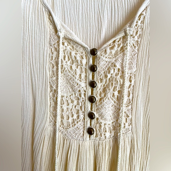 Swing ivory top with crochet inserts size XS, Style & Co. - Picture 8 of 14